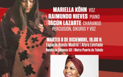 Mariella Köhn presenta «La negra canta a la negra» homenaje a Mercedes Sosa en Espacio Ronda